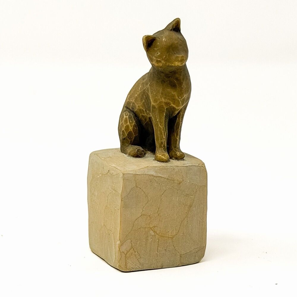 Willow Tree Love My Cat Figurine Susan Lordi DEMDACO Kitty Cat Sculpture 2.5”